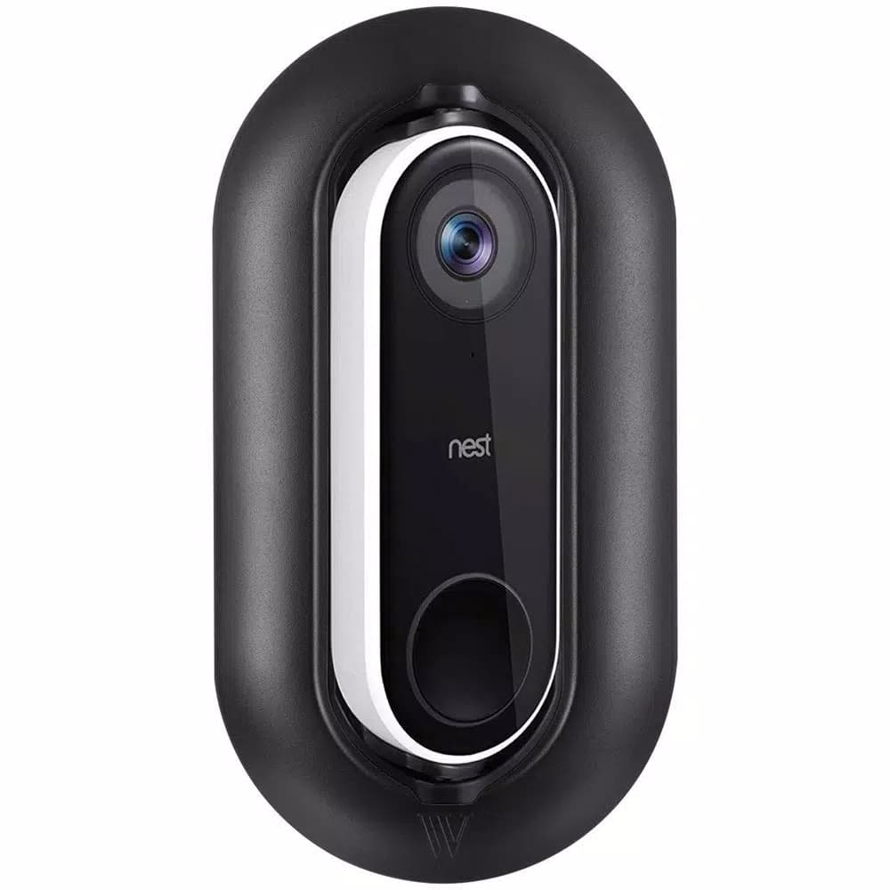 Wasserstein Weather and UV-Resistant Wall Plate and Adjustable Angle Mount Bundle for Nest Hello Video Doorbell
