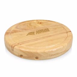 TOSCANA Carolina Panthers Circo Wood Cheese Board Set with 4 Stainless Steel Tools thumbnail 1