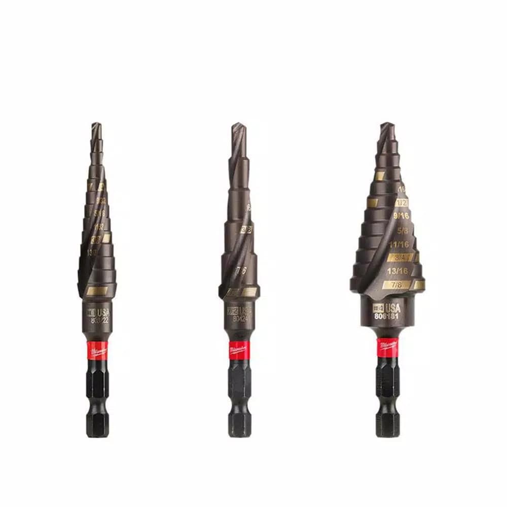 Milwaukee SHOCKWAVE Impact Duty Titanium Step Bit Kit, 3-Piece