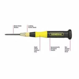 General Tools 18-Piece Precision Screwdriver Set with Interchangeable Blades and Carrying Case thumbnail 4