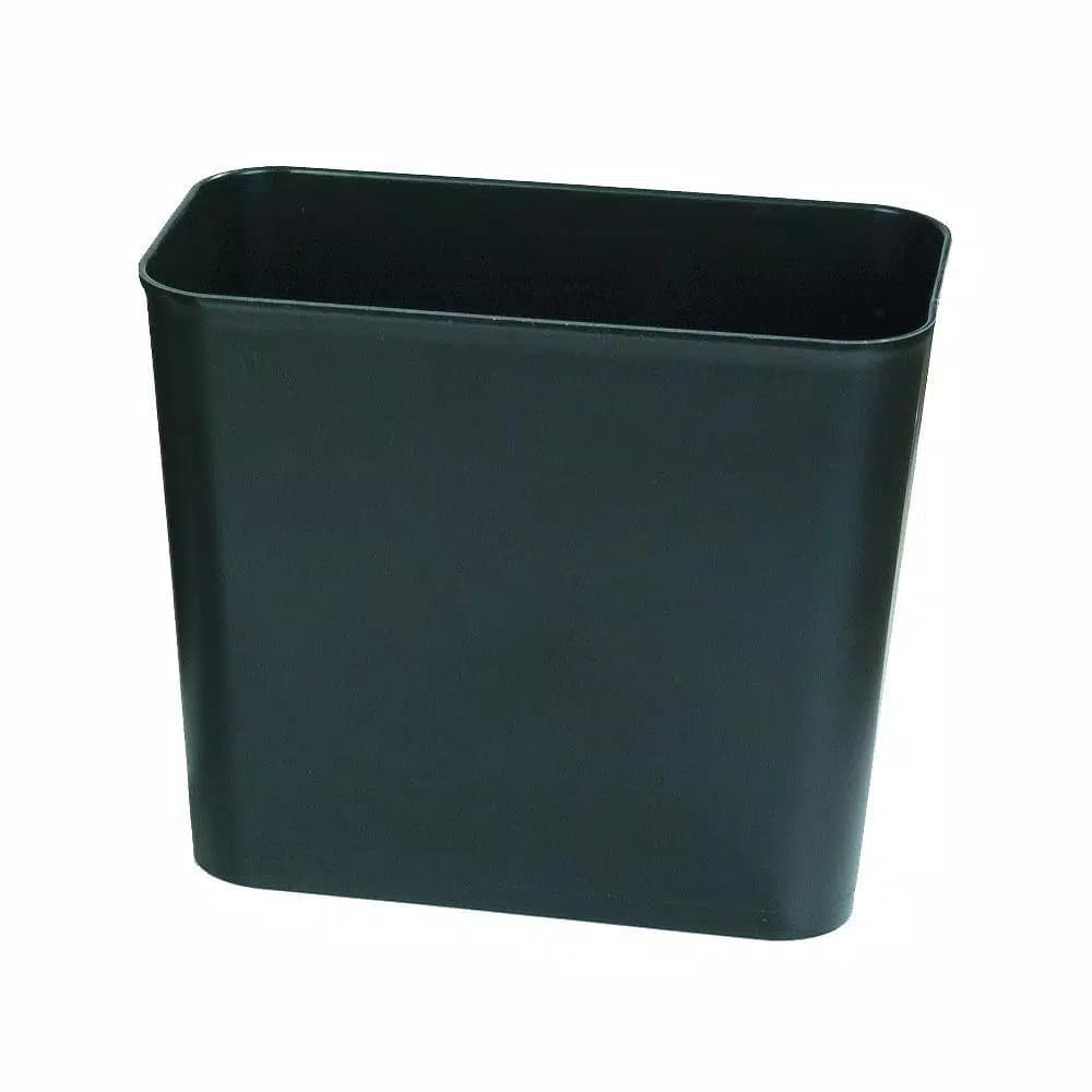 Carlisle 7 Gallon Black Fire-Resistant Trash Can, 6-Pack, UL Listed Composite Wastebasket