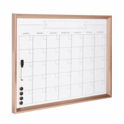DesignOvation Calter Modern Magnetic Dry Erase Monthly Calendar Wall Organizer with Frame thumbnail 1