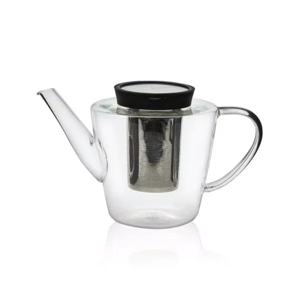 VIVA Scandinavia Infusion Glass Teapot with Stainless Steel Infuser, 39 oz