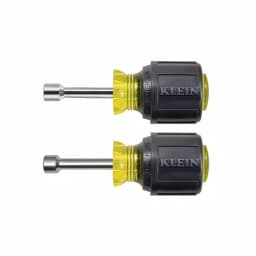 Klein Tools 2-Piece Stubby Magnetic Tip Nut Driver Set with Cushion Grip Handles thumbnail 1