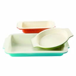 Unbranded Imbue Color Splash 3-Piece Bakeware Set, Carbon Steel with Ceramic Nonstick Interior thumbnail 1