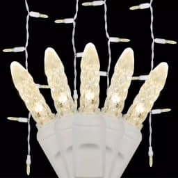 Wintergreen Lighting 7 ft. 70-Light M5 LED Warm White Icicle Light Set thumbnail 1