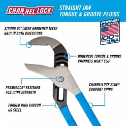 CHANNELLOCK 16-1/2 in. Straight Jaw Tongue and Groove Pliers thumbnail 4