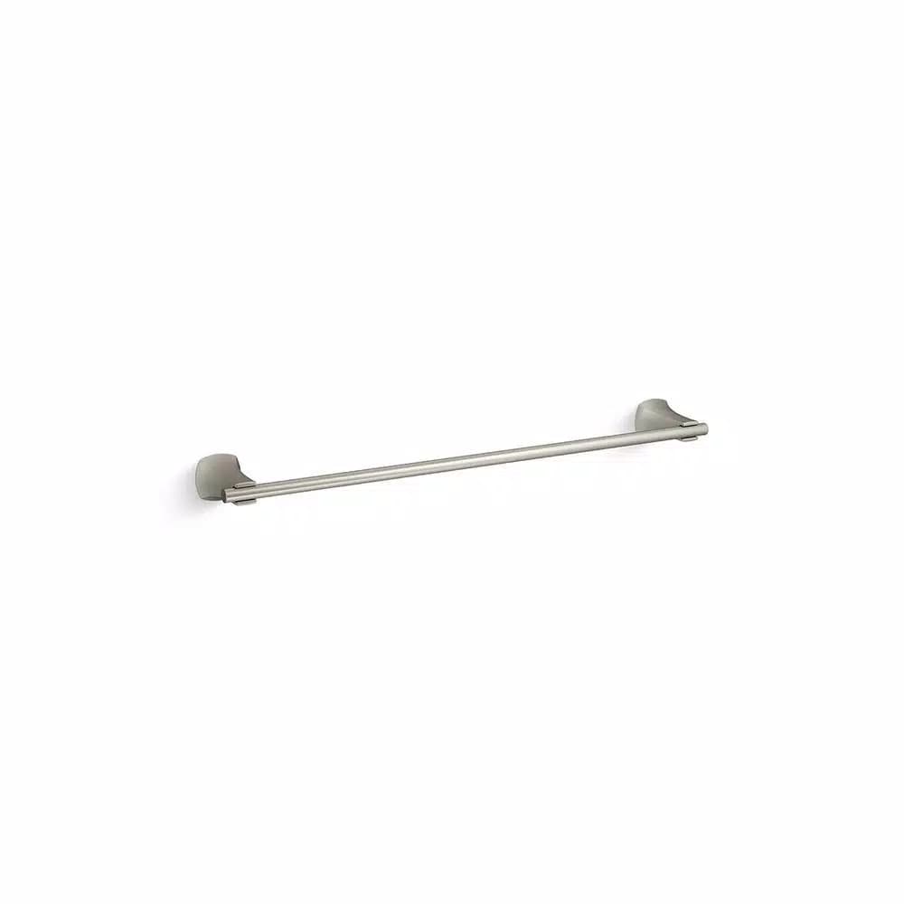 KOHLER Rubicon 24 in. Single Towel Bar in Vibrant Brushed Nickel