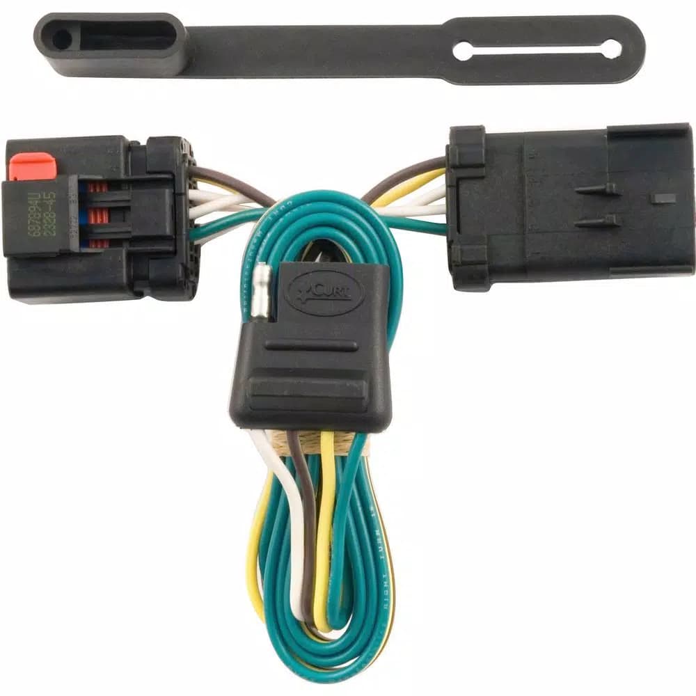 CURT Custom Vehicle-Trailer Wiring Harness, 4-Way Flat, T-Connector for Chrysler, Dodge, Jeep, Mitsubishi