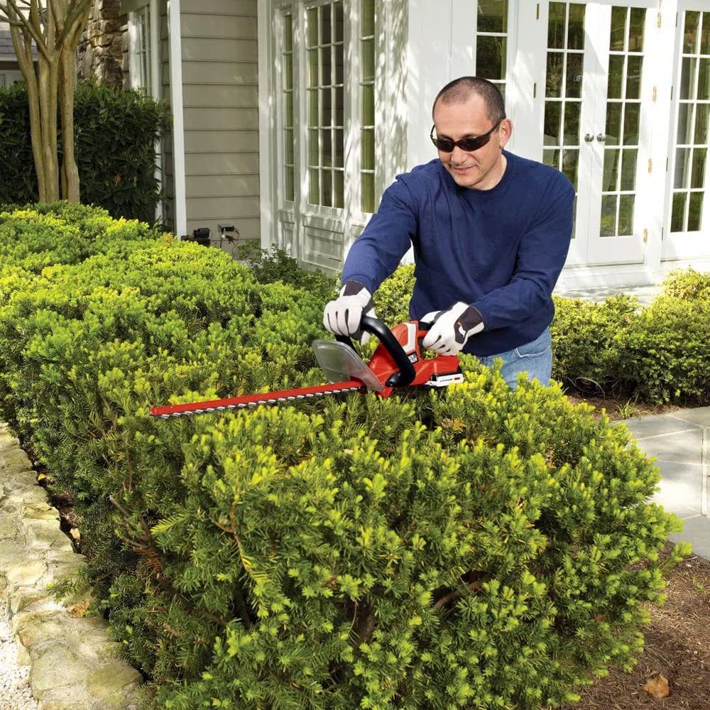BLACK+DECKER 22 in. 20V MAX Lithium-Ion Cordless Hedge Trimmer, Tool Only (LHT2220B)