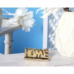 LITTON LANE Porcelain HOME Decorative Sign Set - Gold and Silver Accents thumbnail 1