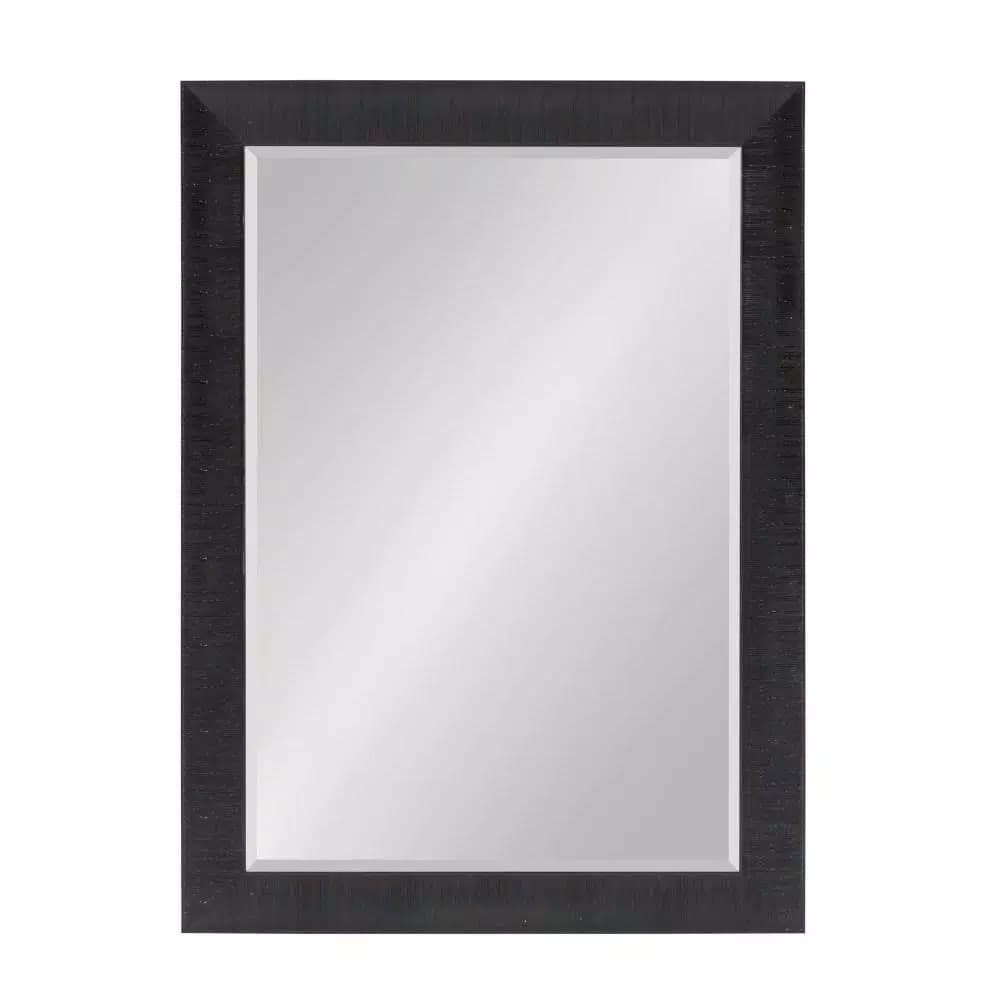 Kate and Laurel Reyna Large Black Beveled Glass Contemporary Accent Mirror