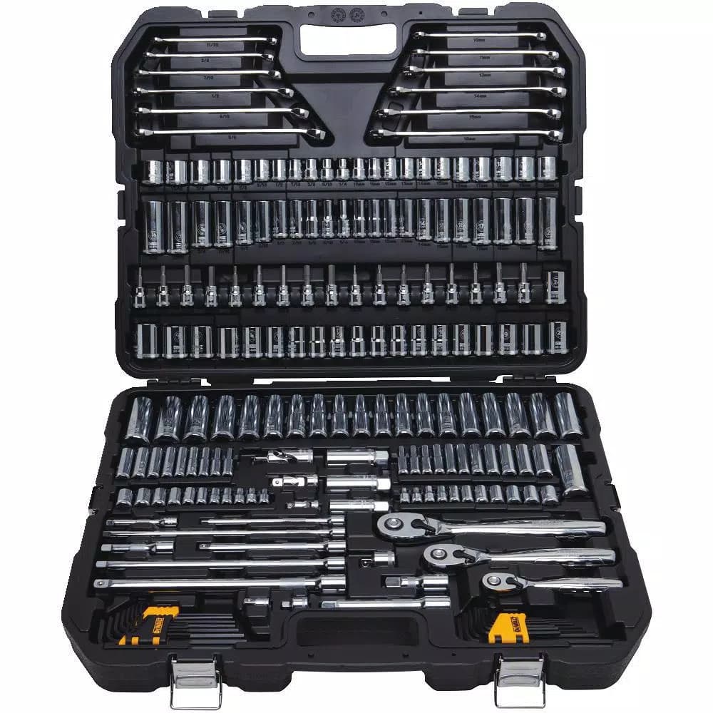 DEWALT 204-Piece Mechanics Tool Set with Ratchets and Sockets