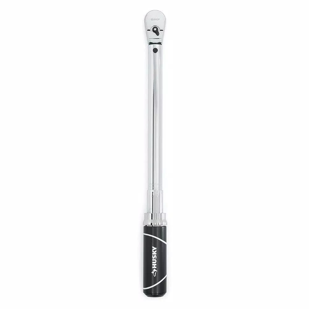 Husky 1/4 in. Drive Click Style Torque Wrench, 40-200 in-lbs