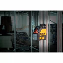 DEWALT DW088K Cross Line Laser Level Kit with Bonus 65 ft. Laser Distance Measurer thumbnail 5