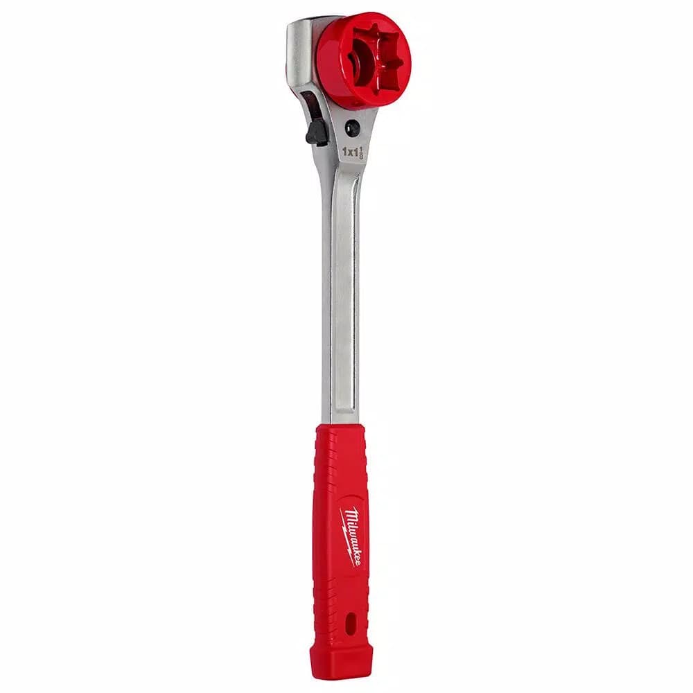 Milwaukee Lineman's High Leverage Ratcheting Wrench, Forged Steel, 3/4 in. to 1-1/8 in.