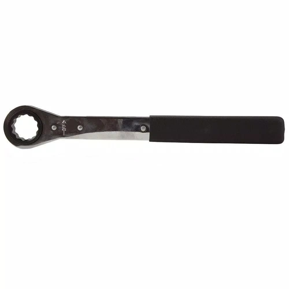 Klein Tools 1 in. Ratcheting Box End Wrench, Chrome Plated