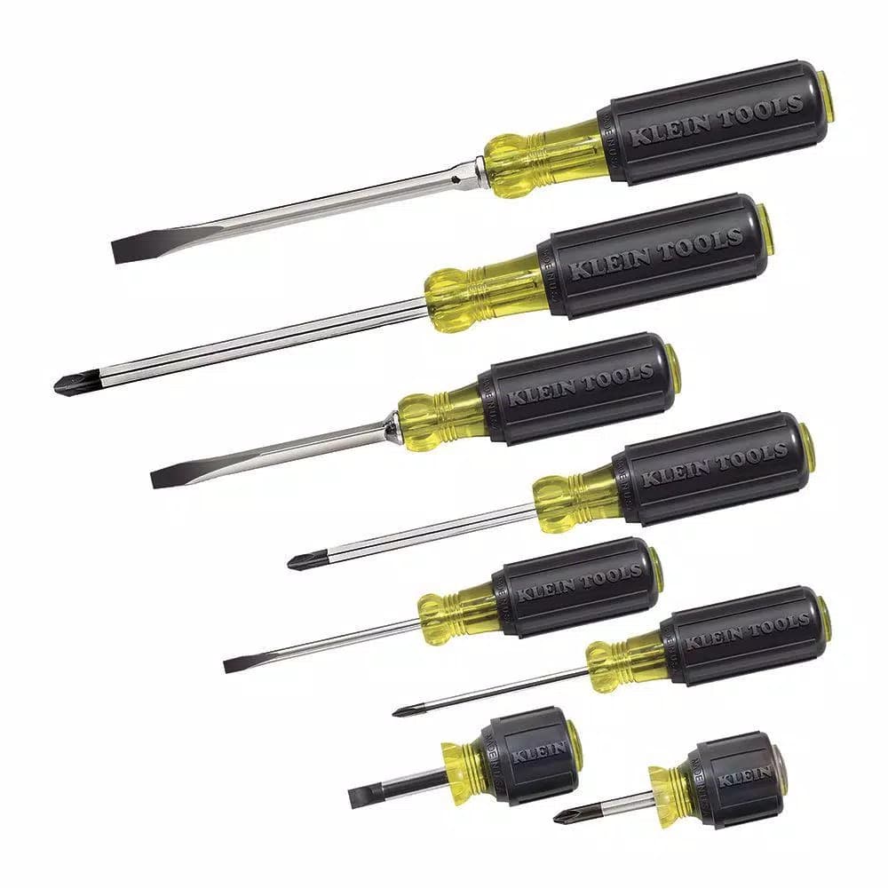 Klein Tools 8-Piece Assorted Screwdriver Set with Cushion Grip Handles