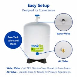 Express Water tankRO 3 Gallon Reverse Osmosis Water Filtration Expansion Storage Pressure Tank thumbnail 5
