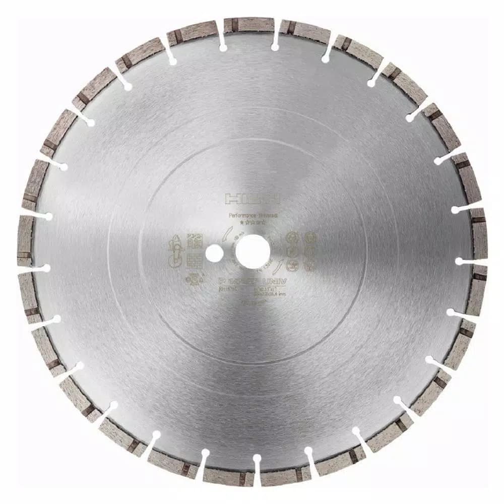 Hilti 14 in. Segmented Diamond Cutting Blade for Concrete, Brick, and Masonry