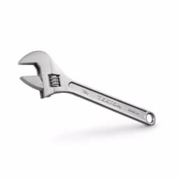 TEKTON 12 in. Adjustable Wrench, Carbon Steel with Satin Chrome Finish thumbnail 1