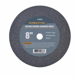 POWERTEC 8 in. x 1 in. x 5/8 in. 60 Grit Silicon Carbide Grinding Wheel thumbnail 1
