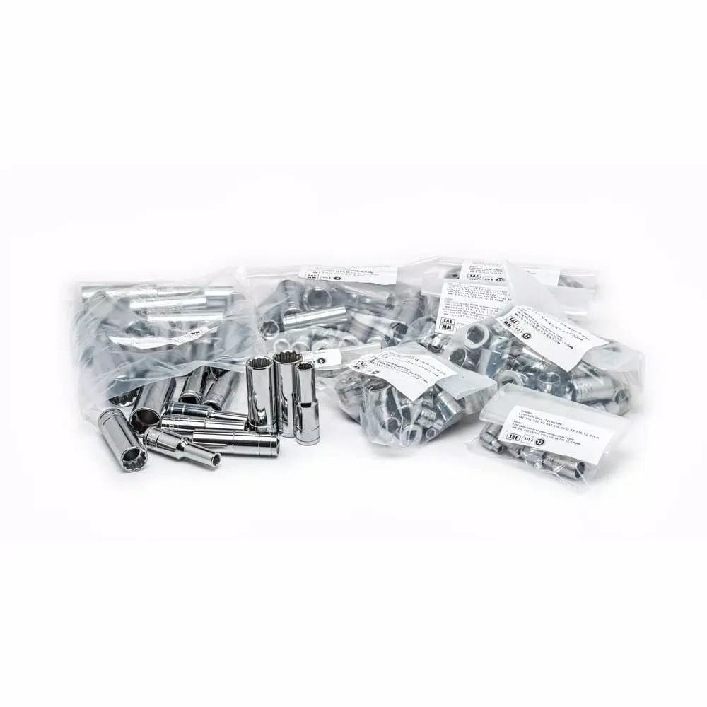 Husky 349-Piece Mechanics Tool Set with 1/4 in, 3/8 in, and 1/2 in. Drive Ratchets and Sockets