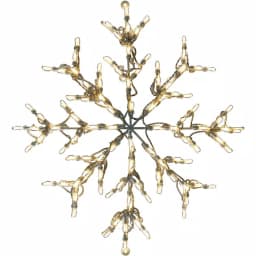 Fraser Hill Farm 30 in. LED Snowflake Specialty Light, 100 Warm White Lights thumbnail 2