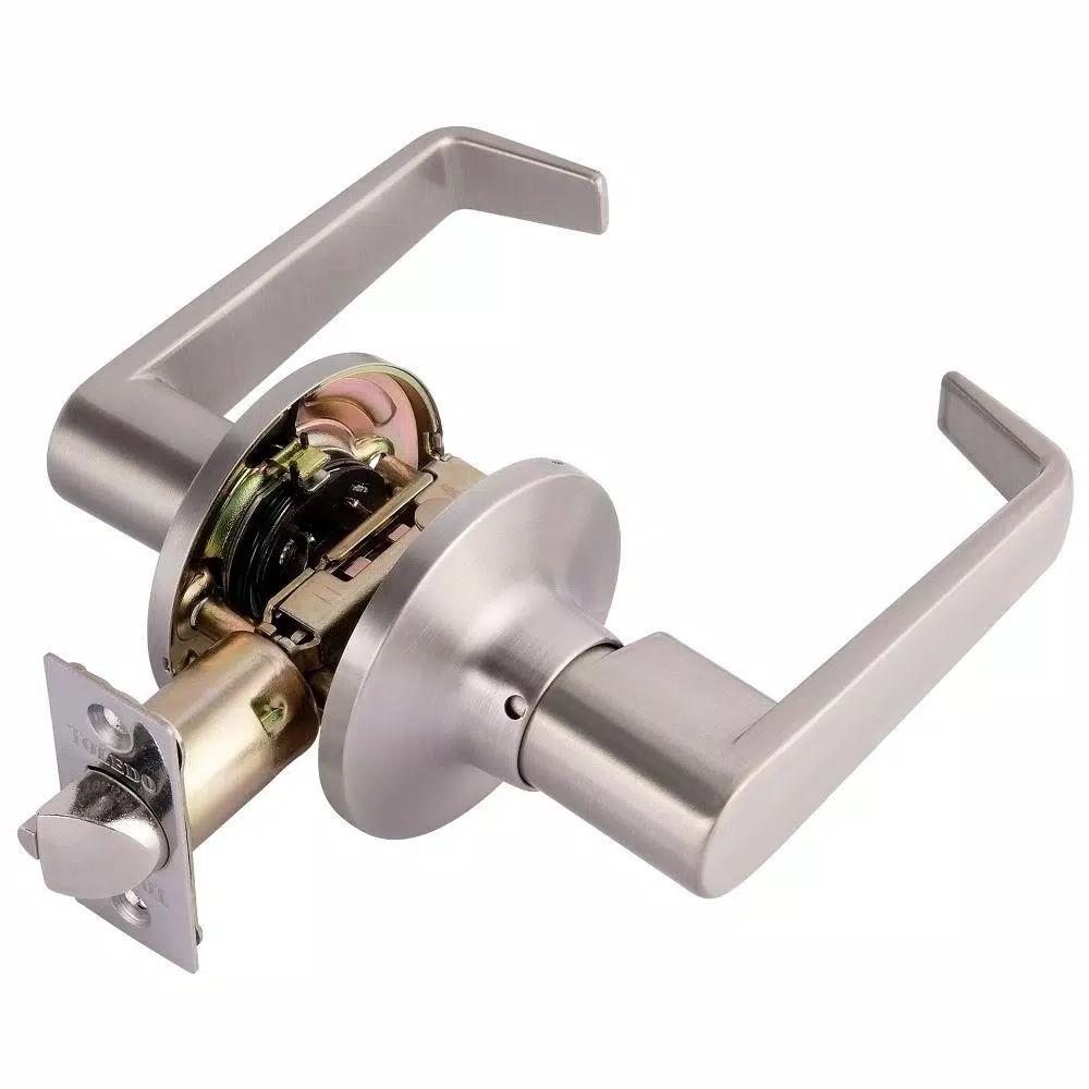 Toledo Fine Locks Segovia Satin Stainless Steel Passage Lever Set