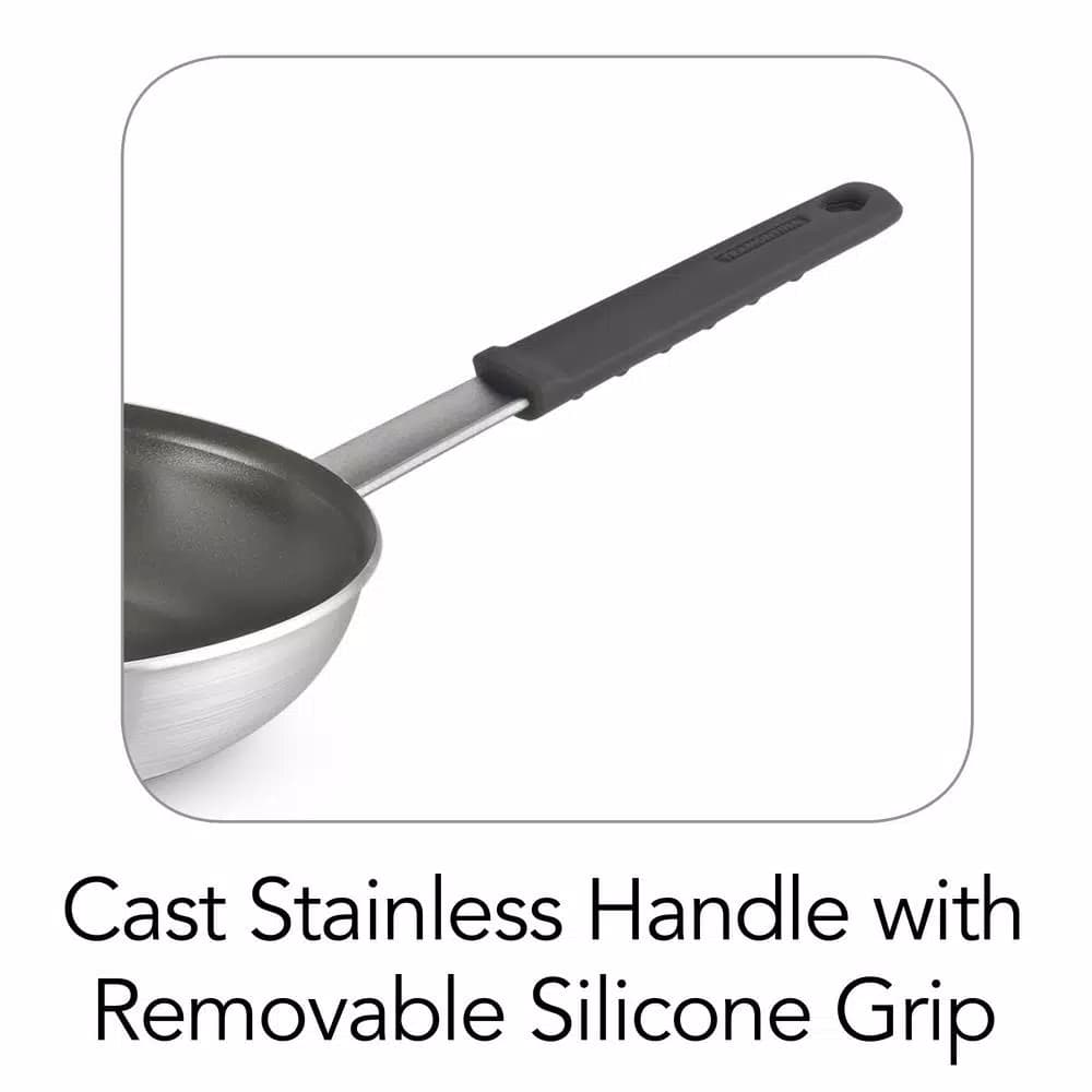 Tramontina Professional Fusion 10 in. Aluminum Nonstick Frying Pan, Satin Silver