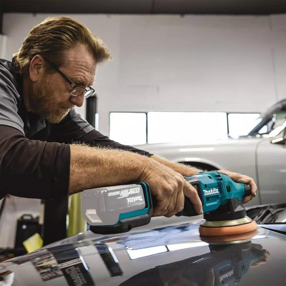 Makita 18V LXT Brushless Cordless 5 in./6 in. Dual Action Random Orbit Polisher (Tool Only)
