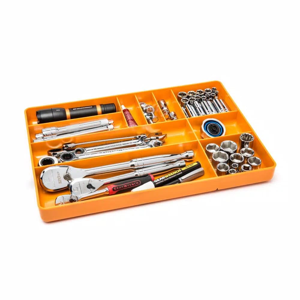 GearWrench Universal Tool Tray, 10-Slot Organizer for Wrenches and Hardware