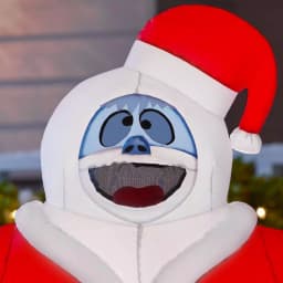 Rudolph 3.5 ft. Airblown Inflatable Bumble in Santa Suit - Officially Licensed Rudolph the Red-Nosed Reindeer Decor thumbnail 4