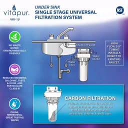 Vitapur VFK-1U Universal Single Stage Under Sink Water Filtration System thumbnail 3