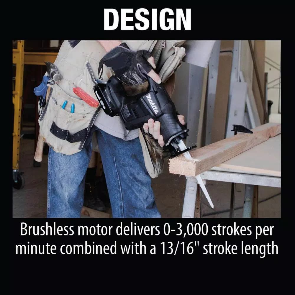 Makita 18V LXT Sub-Compact Brushless Cordless Reciprocating Saw Kit (2.0 Ah)
