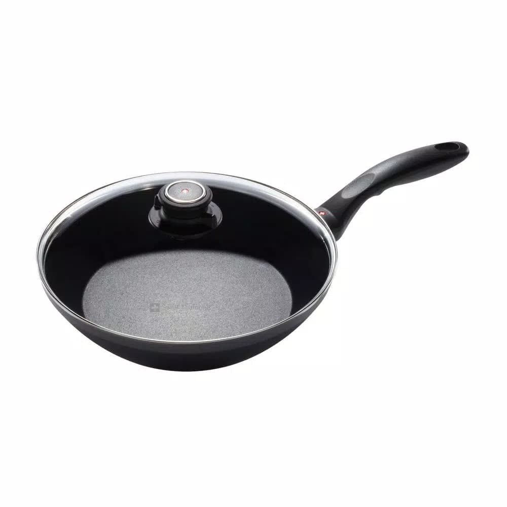 Swiss Diamond EDGE Nonstick 10.25 in. Stir Fry Pan with Glass Lid