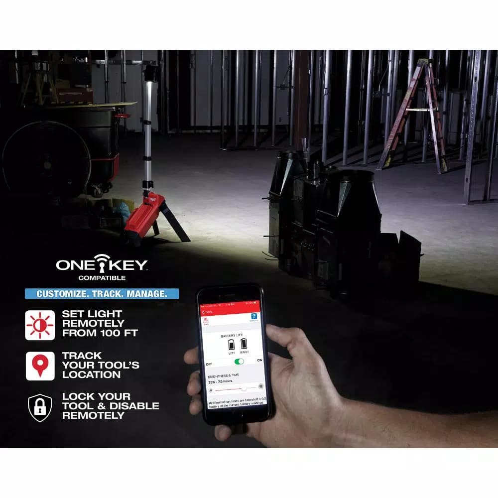 Milwaukee M18 ROCKET Dual Pack Tower Light w/ ONE-KEY (Tool-Only)