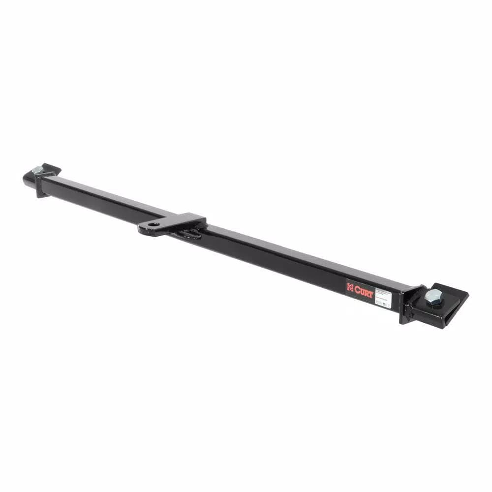 CURT Class 1 Fixed-Tongue Trailer Hitch, 1.25 in. Receiver, Square Tube, Gloss Black