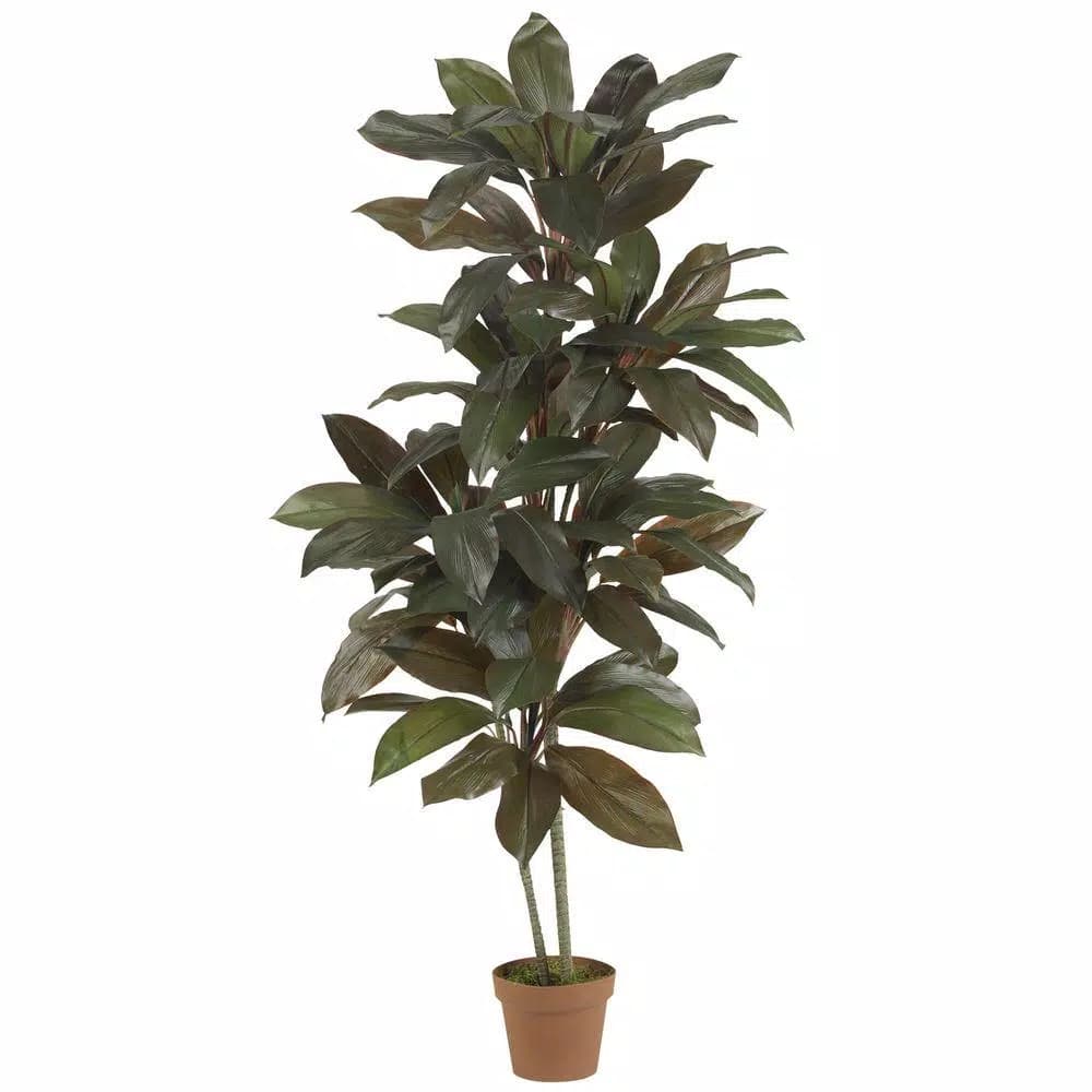 Nearly Natural 5 ft. Cordyline Real Touch Silk Plant - Indoor Artificial Tree