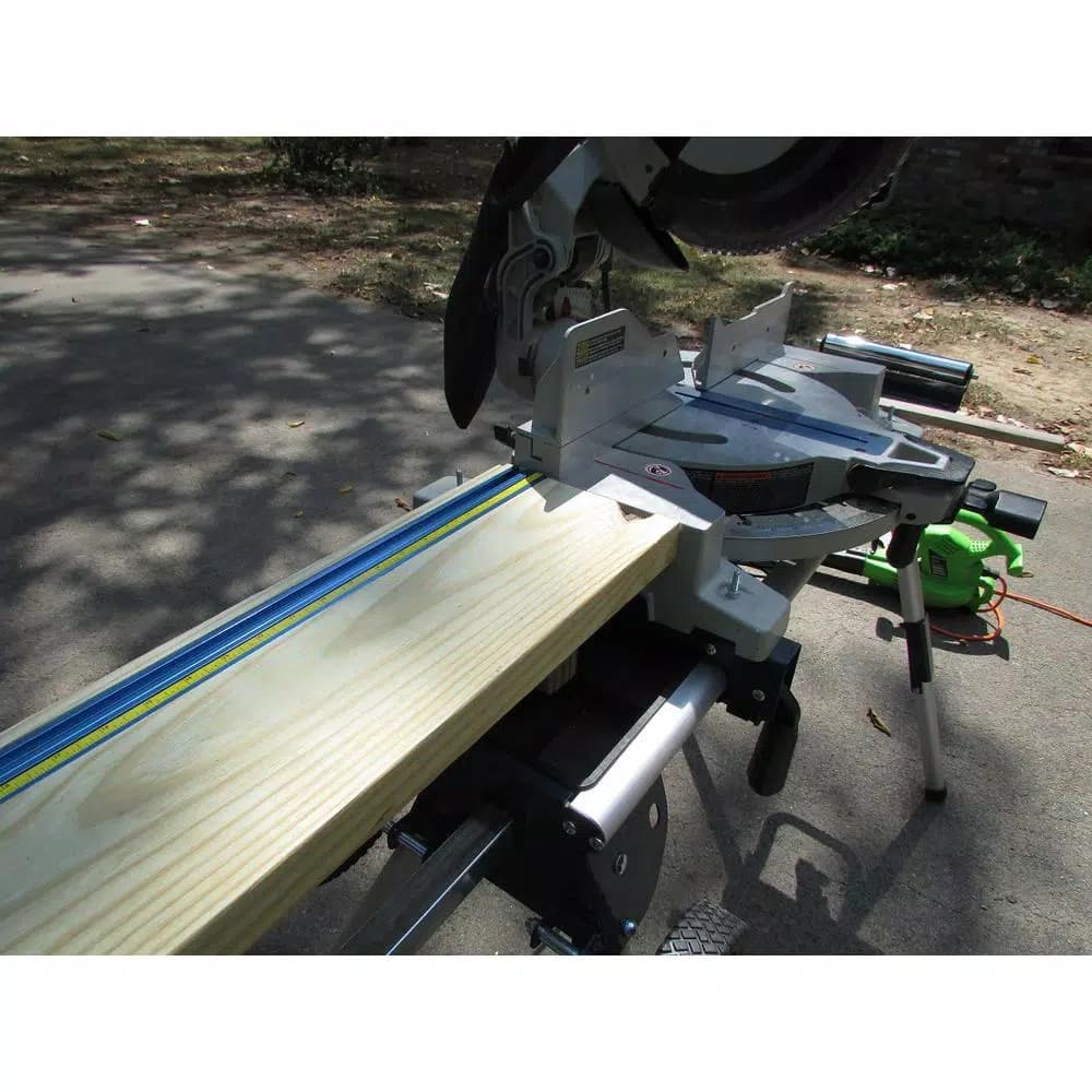 POWERTEC 36 in. Double Top T-Track with Predrilled Mounting Holes, Anodized Aluminum