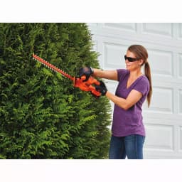 BLACK+DECKER 20V MAX 18 in. Cordless Lithium-Ion Hedge Trimmer with 1.5 Ah Battery and Charger thumbnail 2