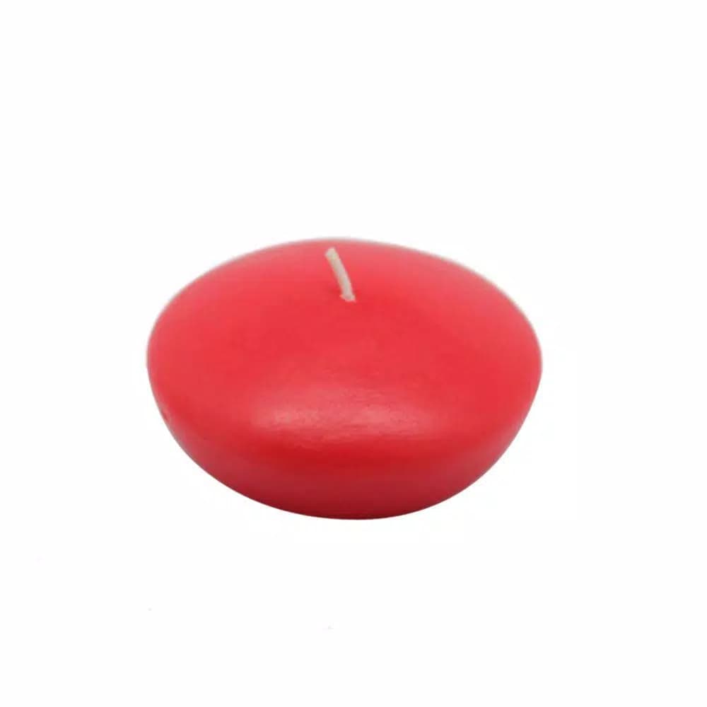 Zest Candle 3 in. Ruby Red Floating Candles, Box of 12