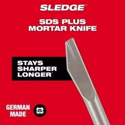 Milwaukee 1/4 in. x 8 in. SDS-Plus SLEDGE Steel Mortar Knife Chisel Bit thumbnail 4