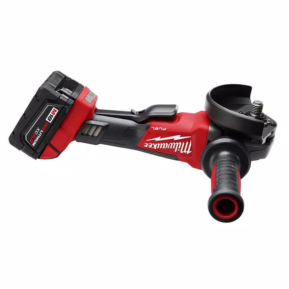 Milwaukee M18 FUEL 4-1/2 in./5 in. Brushless Cordless Angle Grinder Kit with 5.0 Ah Battery and Charger