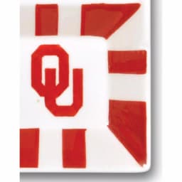 Magnolia Lane Oklahoma NCAA Officially Licensed 4-Section Ceramic Tailgating Serving Platter thumbnail 2