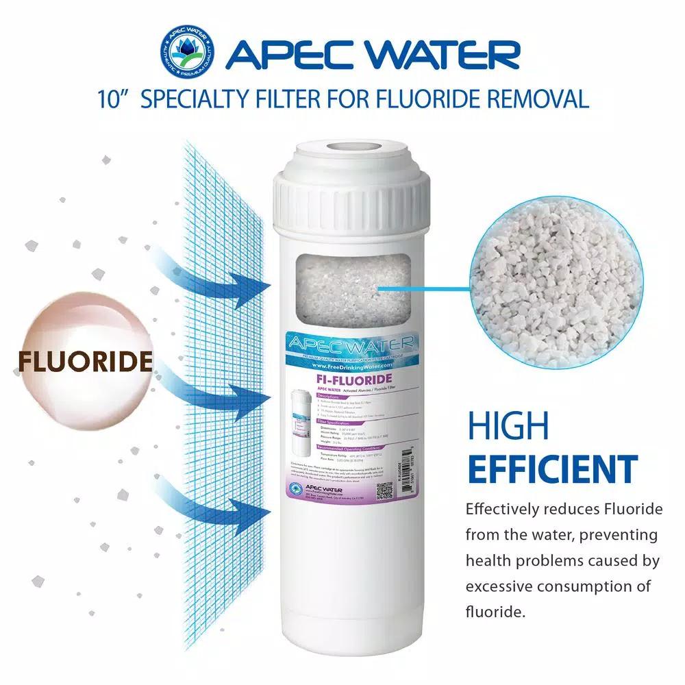 APEC Water Systems 10 in. Fluoride Removal Water Filter Cartridge with Granular Activated Alumina Media
