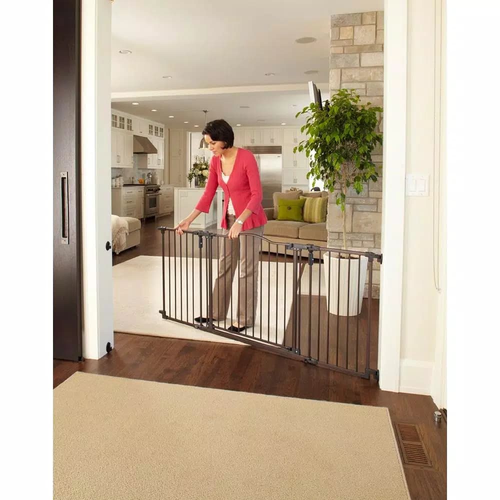 Unbranded North States Deluxe Decor Gate, Extra-Wide Metal Safety Gate for Doorways, 38.3 to 72 in.