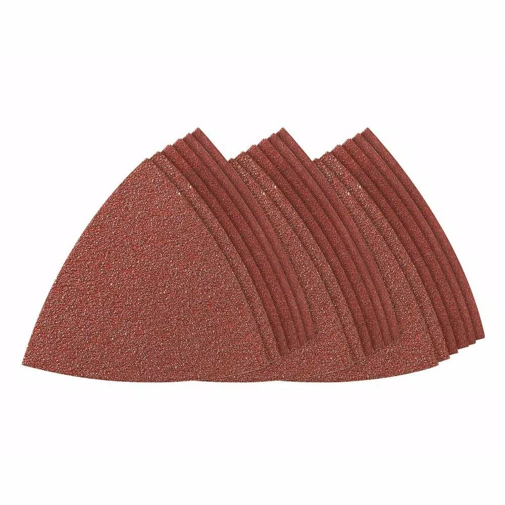 Dremel Multi-Max 3.5 in. x 3.5 in. Oscillating Sandpaper Assortment, 60/120/240 Grit (18-Pack)
