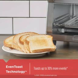 BLACK+DECKER Black + Decker 4-Slice Stainless Steel Convection Toaster Oven thumbnail 4