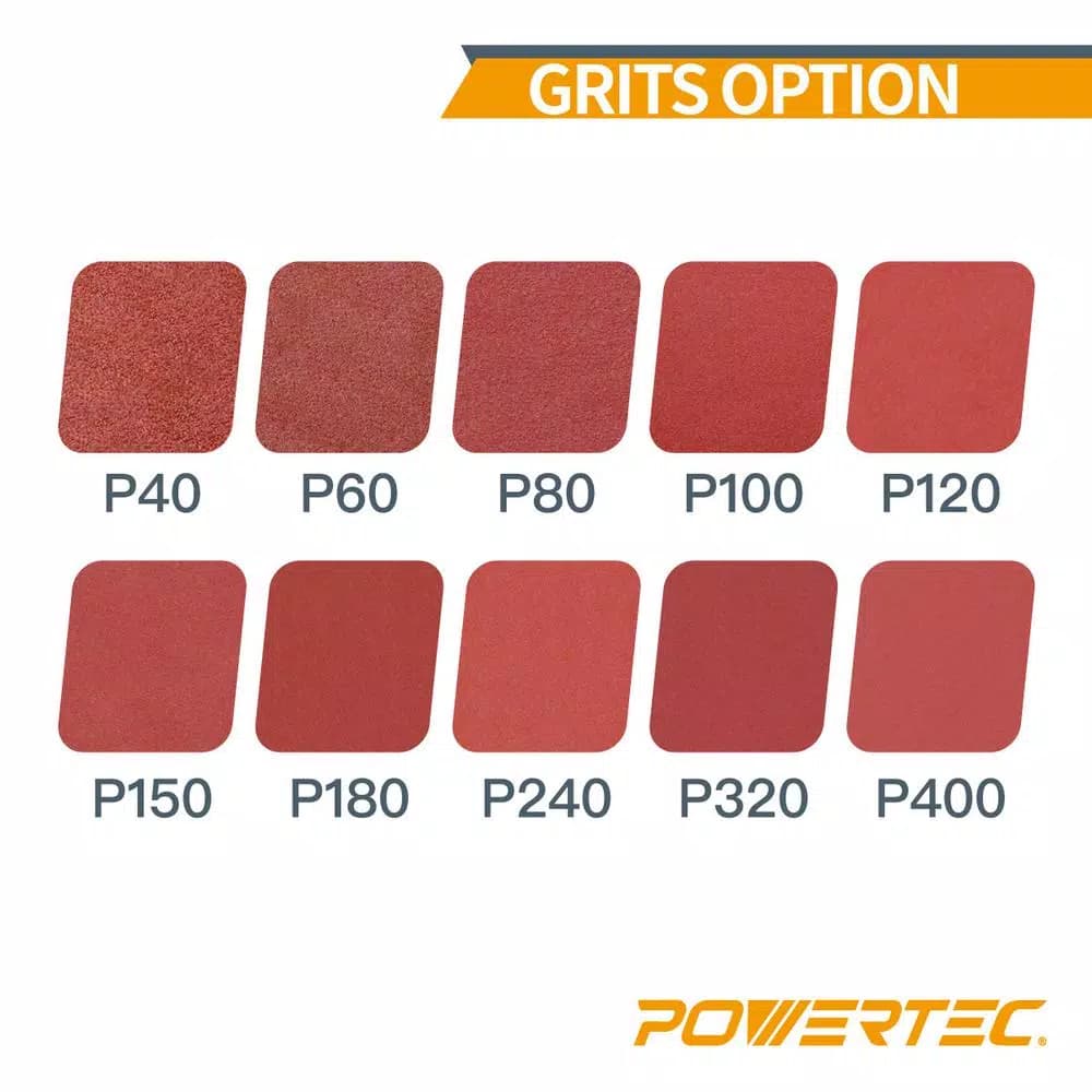 POWERTEC 100-Grit Aluminum Oxide Sanding Belts, 3 in. x 21 in. (10-Pack)